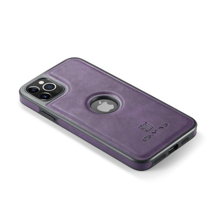 DG.MING - DG.MING iPhone 11 Pro Max Skal Läderbeläggning Lila