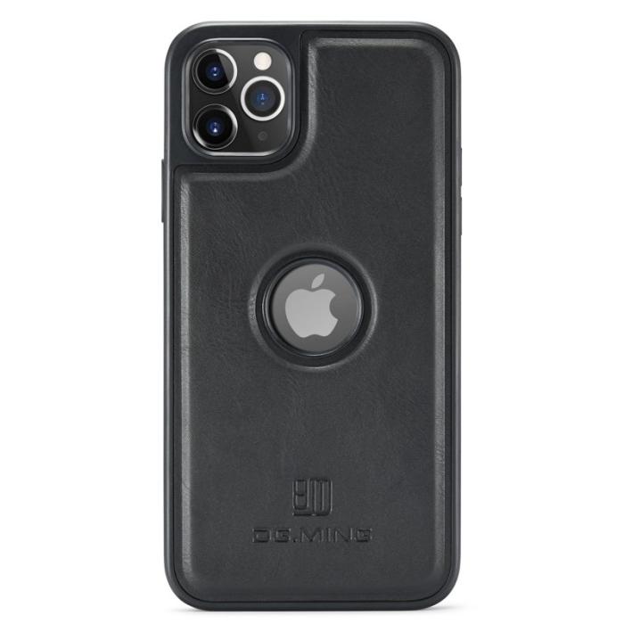 DG.MING - DG.MING iPhone 11 Pro Max Skal Läderbeläggning Svart