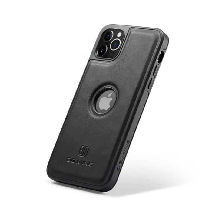 DG.MING - DG.MING iPhone 11 Pro Max Skal Läderbeläggning Svart