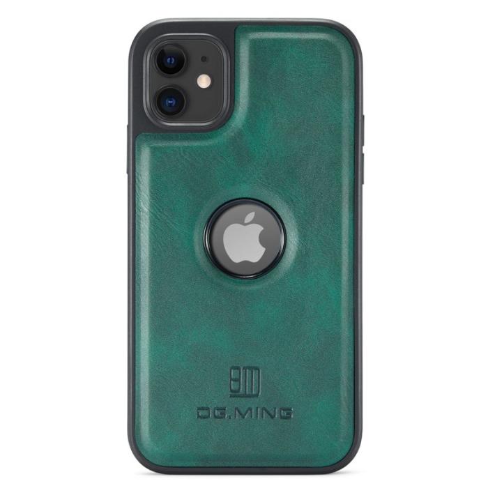 DG.MING - DG.MING iPhone 11 Skal PU Läder Coated PC+TPU - Grön