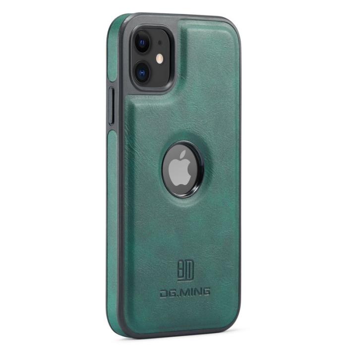 DG.MING - DG.MING iPhone 11 Skal PU Läder Coated PC+TPU - Grön