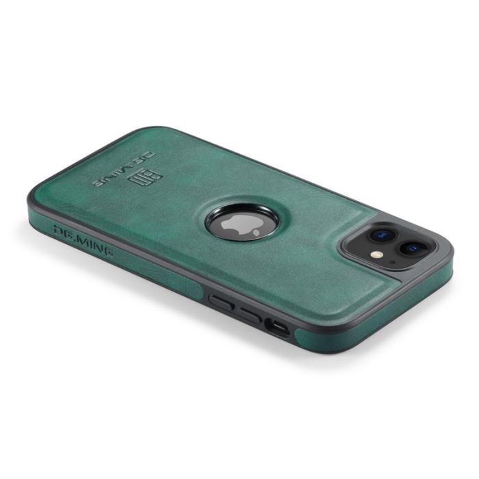 DG.MING - DG.MING iPhone 11 Skal PU Läder Coated PC+TPU - Grön