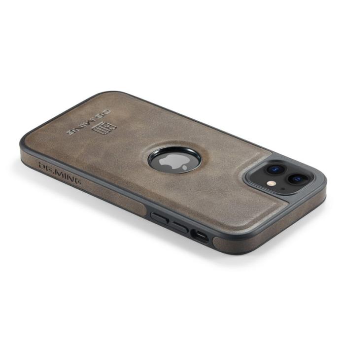 DG.MING - DG.MING iPhone 11 Skal PU Läder Coated PC+TPU - Kaffe