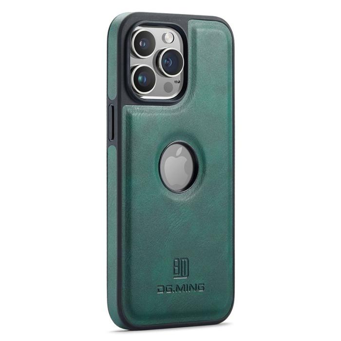 DG.MING - DG.MING iPhone 12 Pro Max Skal Logo View Grön PU Läder+PC+TPU
