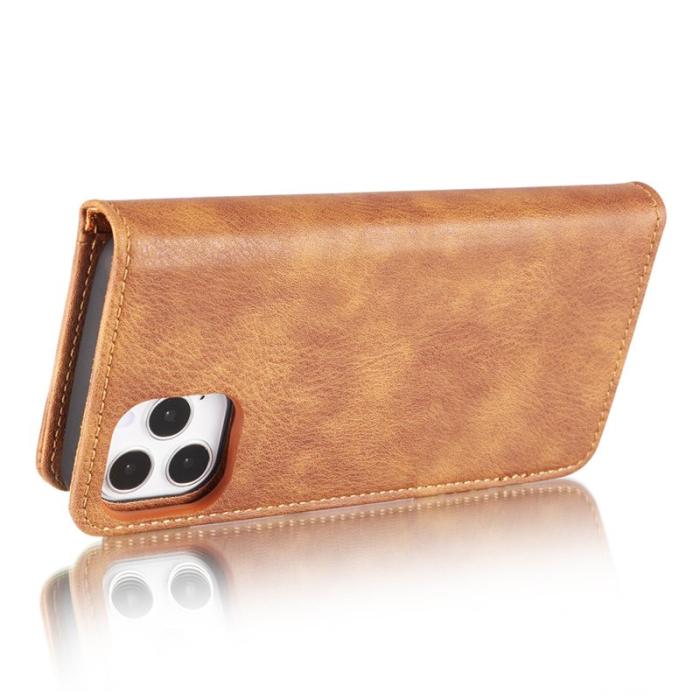 DG.MING - DG.MING iPhone 13 Fodral Full Protection Läder 2-i-1 Brun