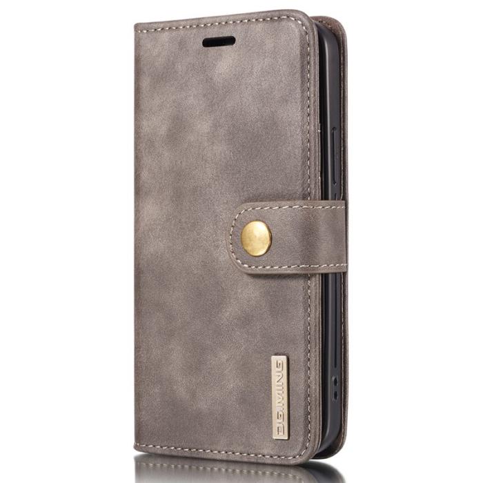 DG.MING - DG.MING iPhone 13 Pro Max Fodral 2-i-1 i Grå Splitläder