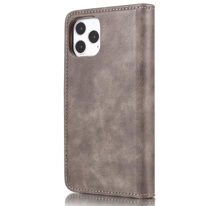 DG.MING - DG.MING iPhone 13 Pro Max Fodral 2-i-1 i Grå Splitläder