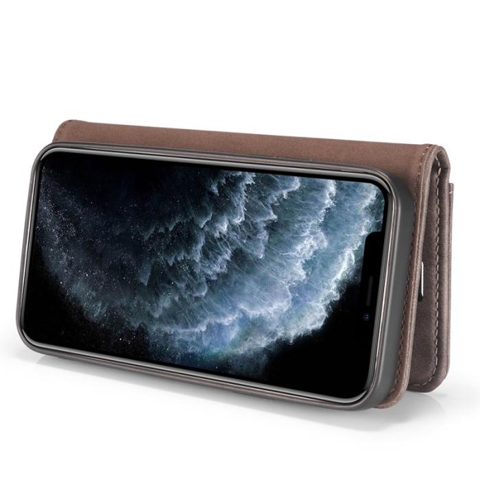 DG.MING - DG.MING iPhone 13 Pro Max Fodral 2-i-1 i Grå Splitläder