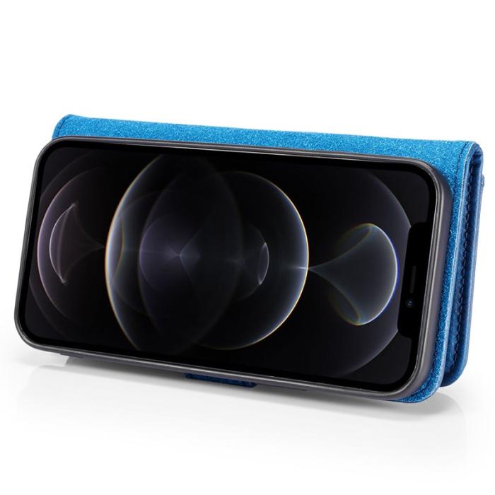 DG.MING - DG.MING iPhone 13 Pro Max Skal 2-i-1 Läder Blå