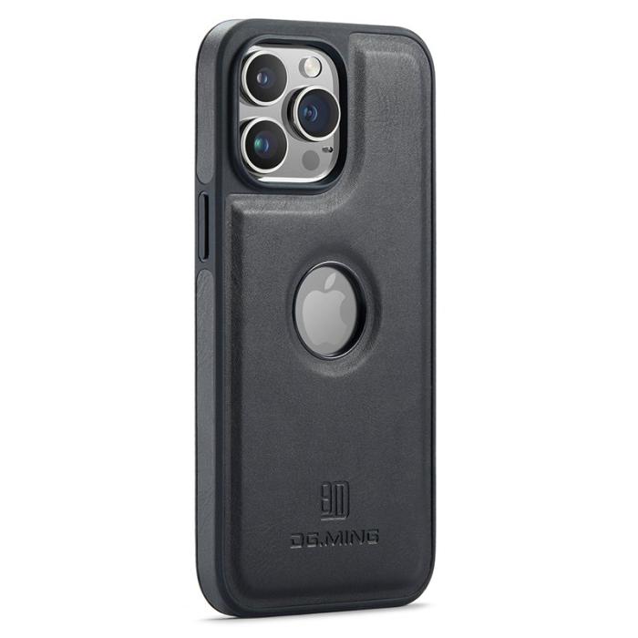 DG.MING - DG.MING iPhone 13 Pro Max Skal PU Läder PC TPU Svart