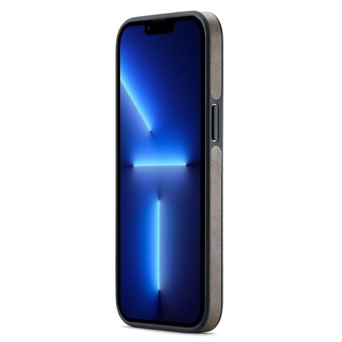 DG.MING - DG.MING iPhone 13 Pro Max Skal PU Läder+PC+TPU Kaffe