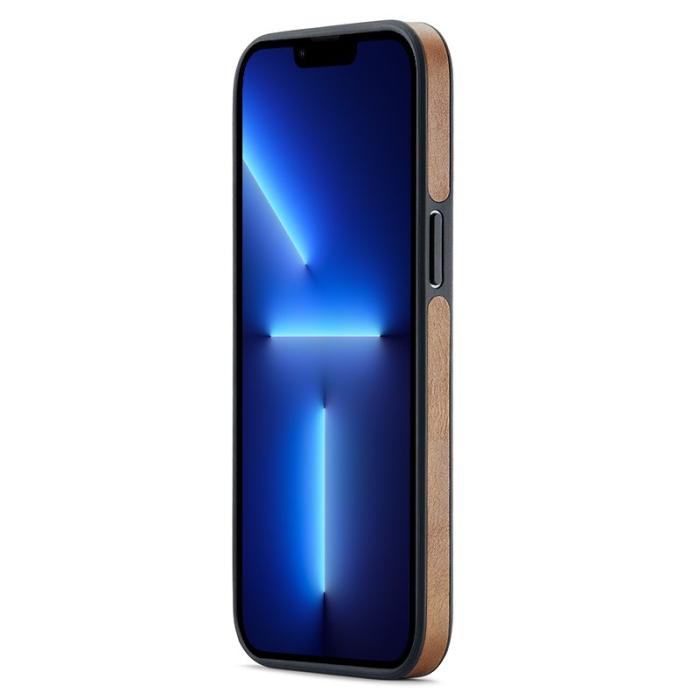 DG.MING - DG.MING iPhone 13 Pro Skal Logo View Anti-Fall Brun