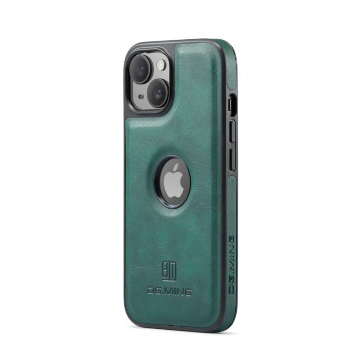 DG.MING - DG.MING iPhone 14 Plus Skal Anti-Fall Läder Grön