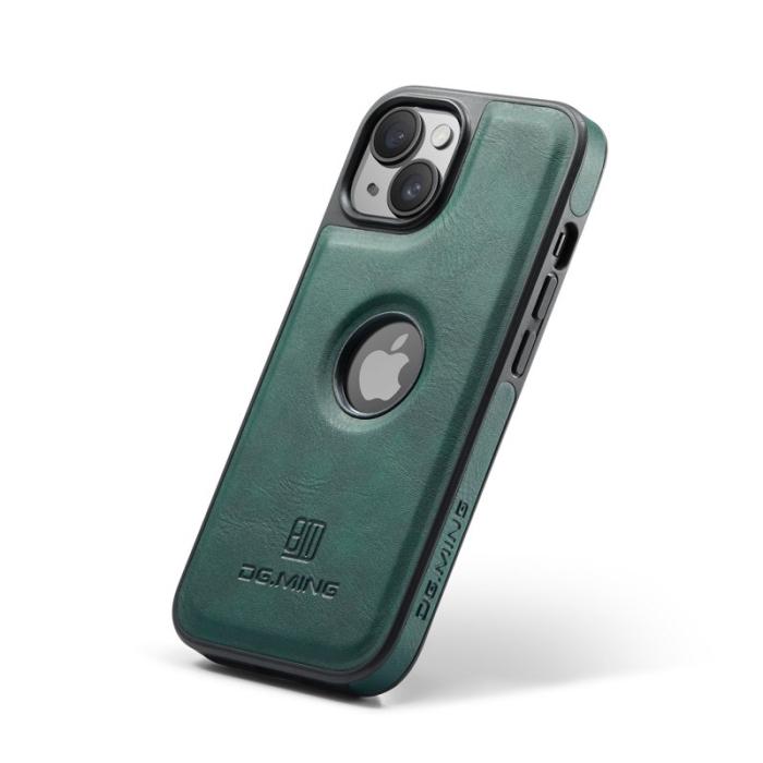 DG.MING - DG.MING iPhone 14 Plus Skal Anti-Fall Läder Grön