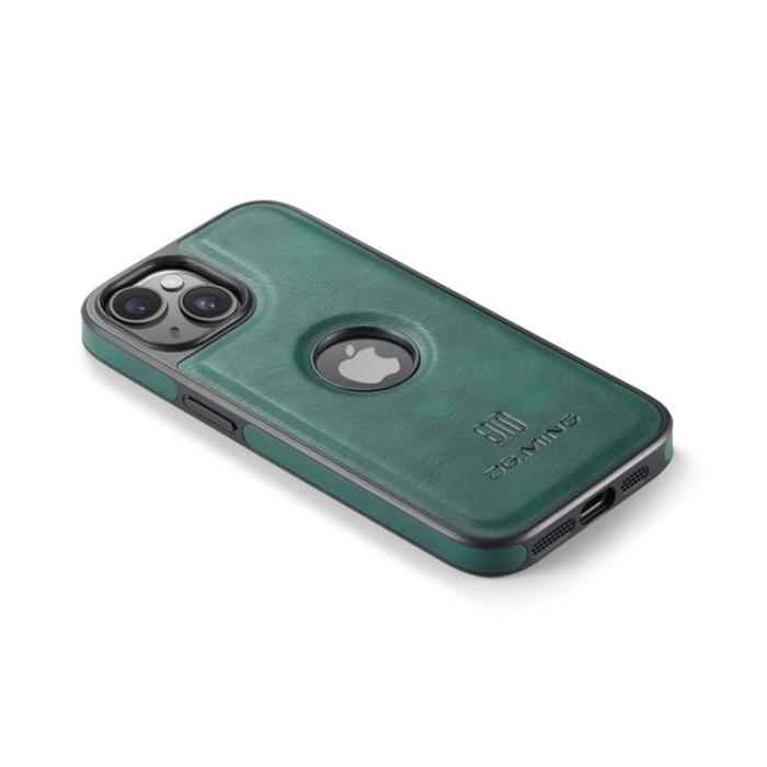 DG.MING - DG.MING iPhone 14 Plus Skal Anti-Fall Läder Grön