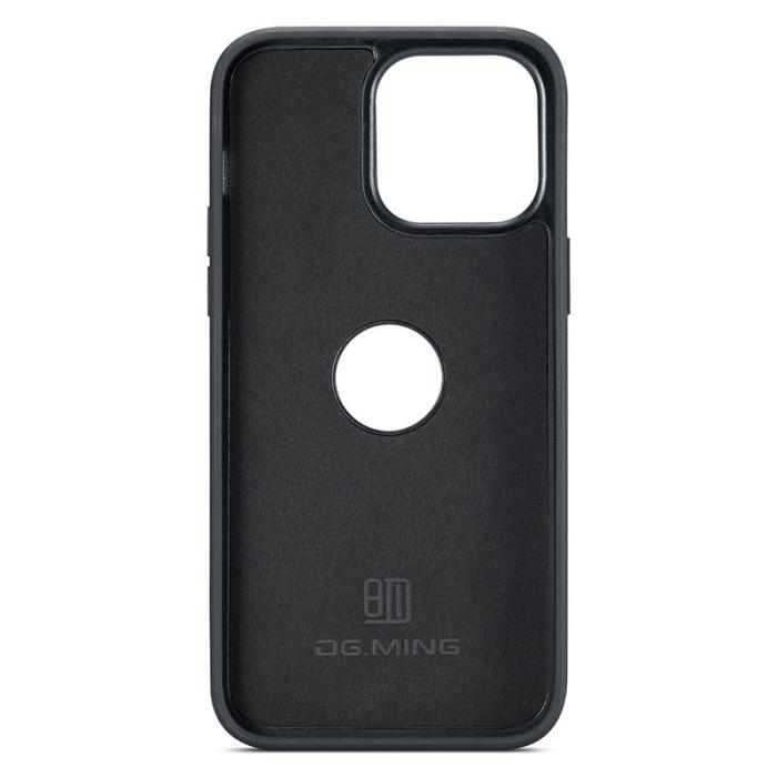 DG.MING - DG.MING iPhone 14 Pro Fodral PU Läder Grön