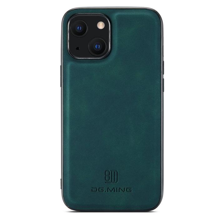 DG.MING - DG.MING iPhone 15 Plus Fodral Hybrid Grön PC TPU PU Läder