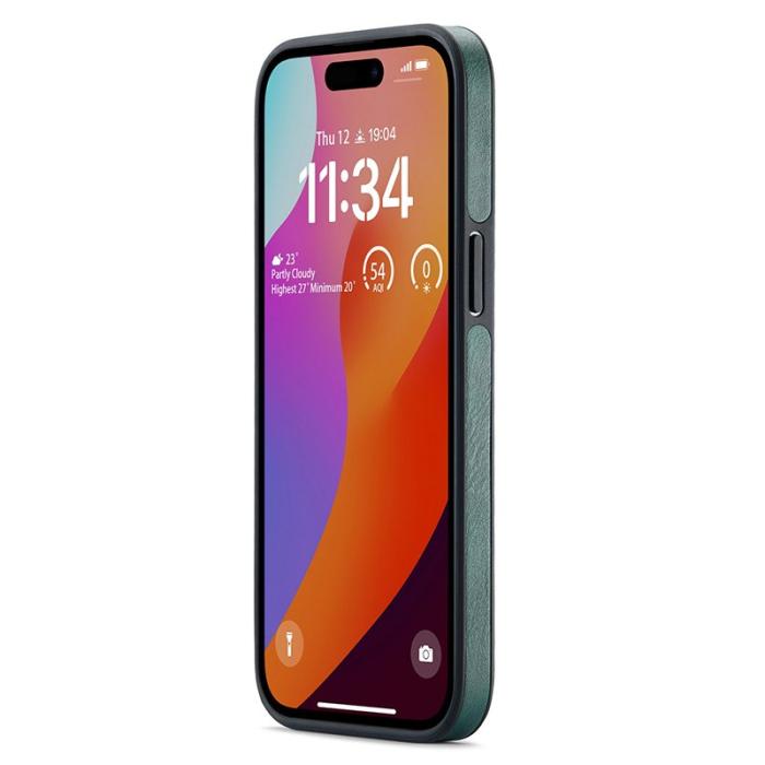 DG.MING - DG.MING iPhone 15 Plus Fodral Logo View Bakskal Grön