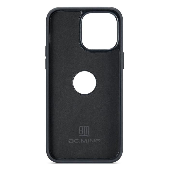 DG.MING - DG.MING iPhone 15 Plus Skal Logo View Brown PU Läder+PC+TPU