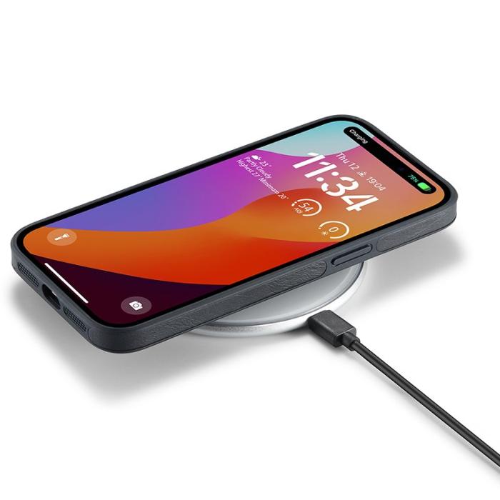 DG.MING - DG.MING iPhone 15 Pro Skal Logo View Stöttålig Svart