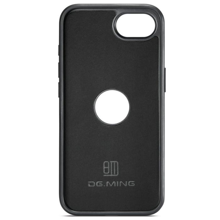 DG.MING - DG.MING iPhone 16e Fodral Anti-Drop Läder PC + TPU - Brun
