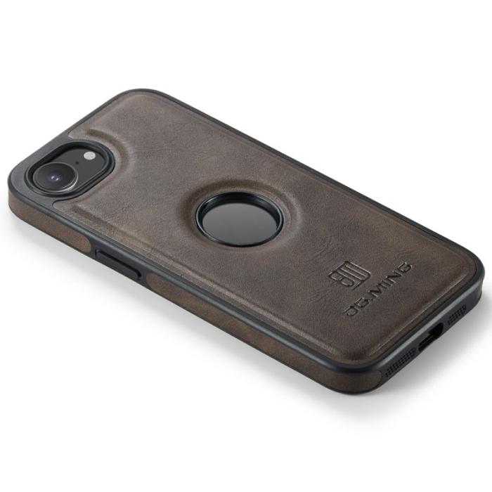 DG.MING - DG.MING iPhone 16e Skal Anti-Drop Läder Coated - Kaffe