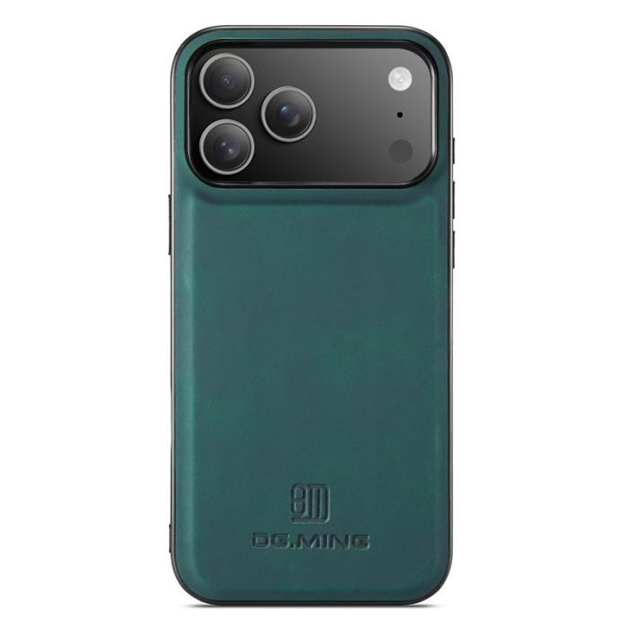 DG.MING - DG.MING iPhone 17 Pro Max Skal PU Läder Hybrid Grön