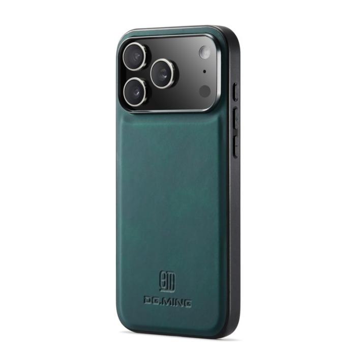 DG.MING - DG.MING iPhone 17 Pro Max Skal PU Läder Hybrid Grön