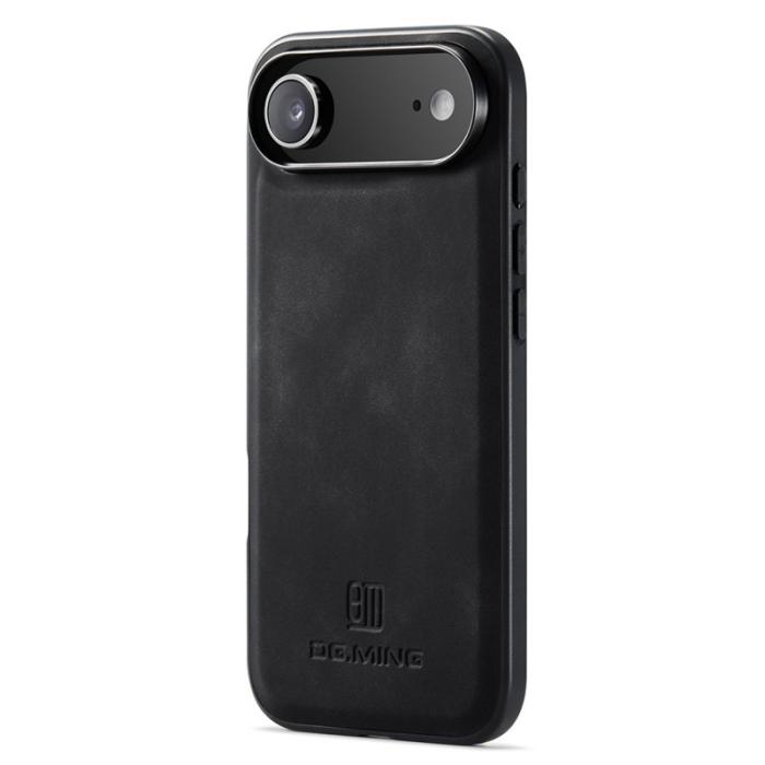 DG.MING - DG.MING iPhone Air Skal PU Läder Hybrid Fodral - Svart