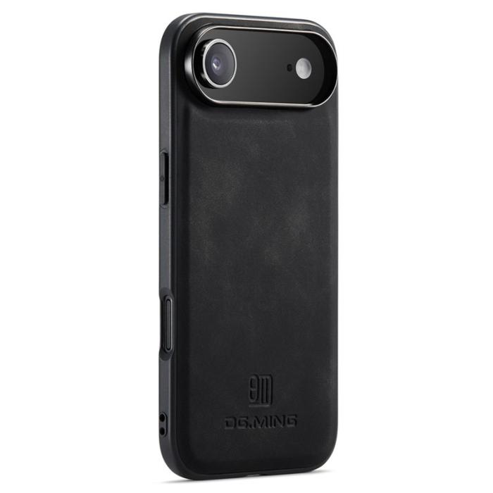DG.MING - DG.MING iPhone Air Skal PU Läder Hybrid Fodral - Svart