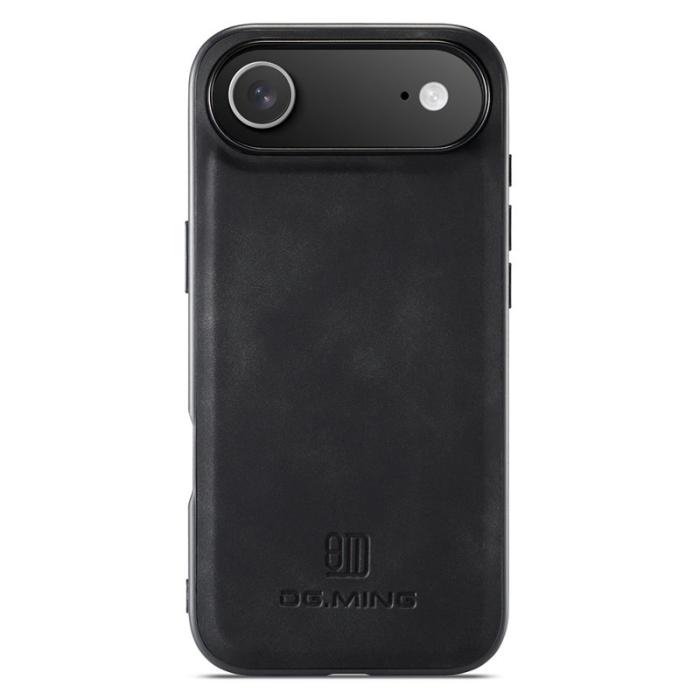 DG.MING - DG.MING iPhone Air Skal PU Läder Hybrid Fodral - Svart