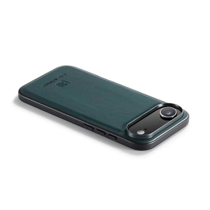 DG.MING - DG.MING iPhone Air Skal PU Läder Hybrid Grön