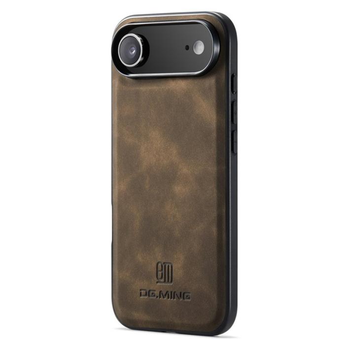 DG.MING - DG.MING iPhone Air Skal PU Läder Hybrid - Kaffe