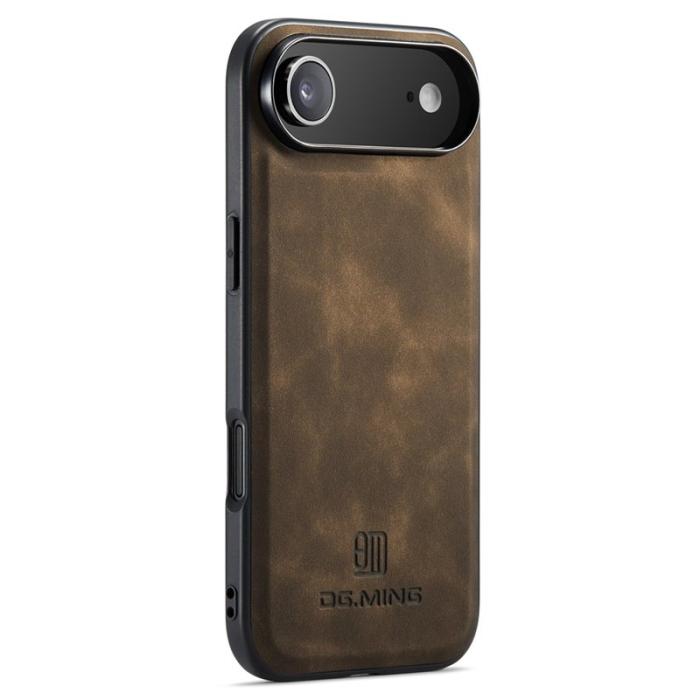 DG.MING - DG.MING iPhone Air Skal PU Läder Hybrid - Kaffe