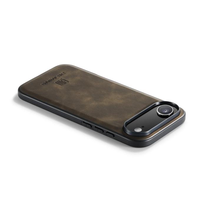 DG.MING - DG.MING iPhone Air Skal PU Läder Hybrid - Kaffe