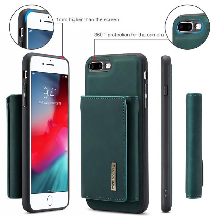 DG.MING - DG.MING M1 Kickstand Fodral i Läder för iPhone 7/8 Plus - Grön