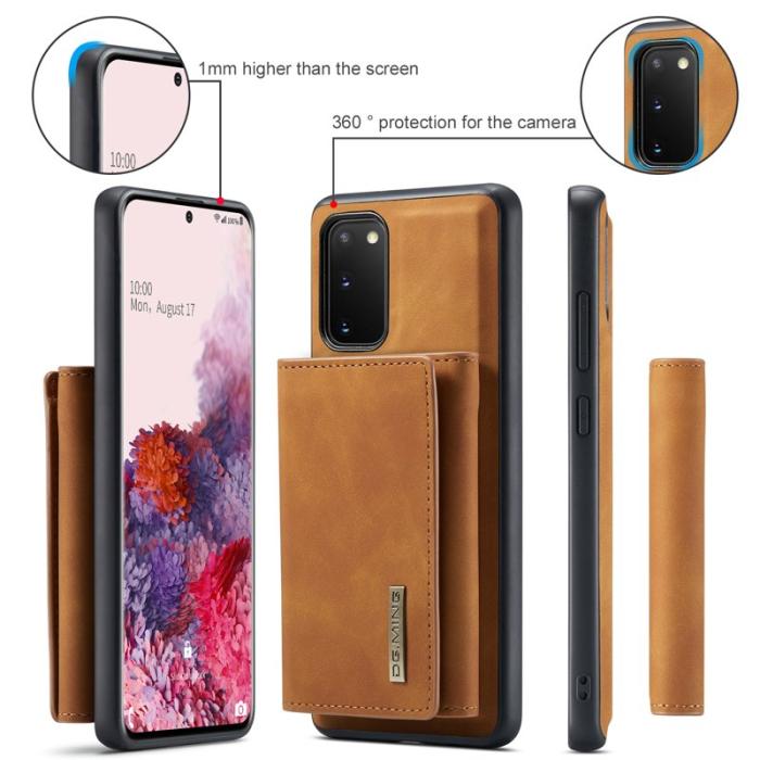 DG.MING - DG.MING M1 Series 2-in-1 Fodral med Magnet för Samsung S20 - Brun