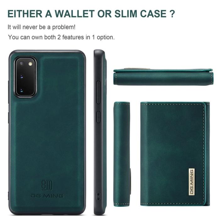 DG.MING - DG.MING M1 Series 2-in-1 Fodral med Magnet för Samsung S20 - Grön