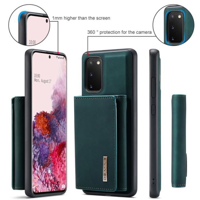 DG.MING - DG.MING M1 Series 2-in-1 Fodral med Magnet för Samsung S20 - Grön