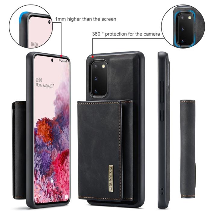 DG.MING - DG.MING M1 Series 2-in-1 Fodral med Magnet för Samsung S20 - Svart
