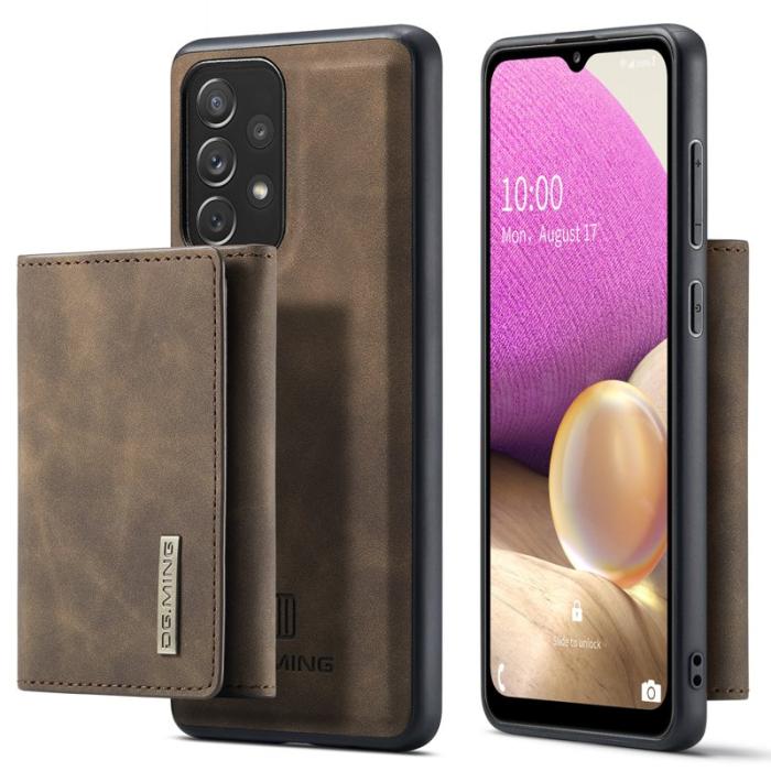 DG.MING - DG.MING M1 Series 2-in-1 Wallet Skal för Samsung Galaxy A33 5G - Coffee