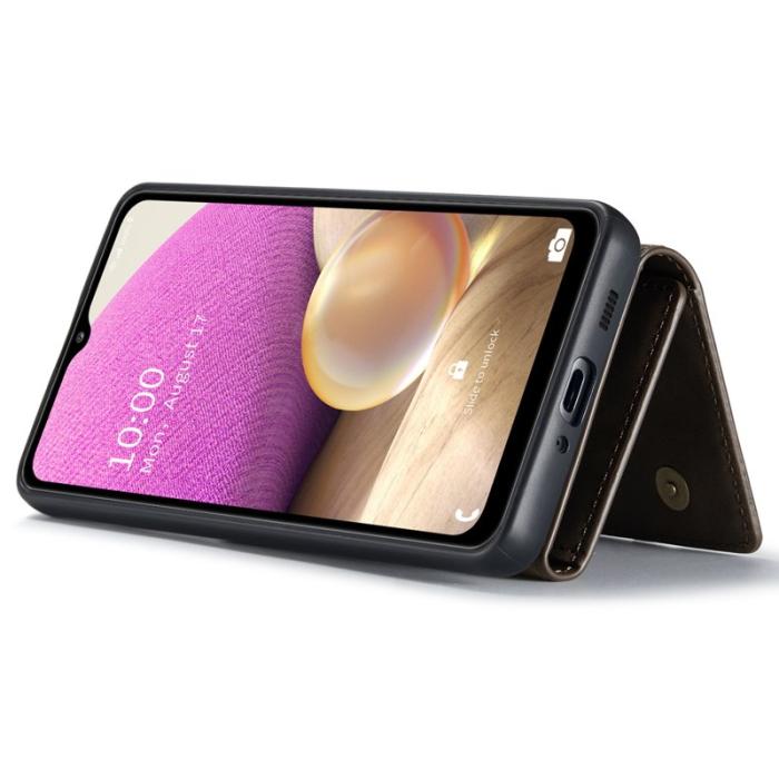 DG.MING - DG.MING M1 Series 2-in-1 Wallet Skal för Samsung Galaxy A33 5G - Coffee