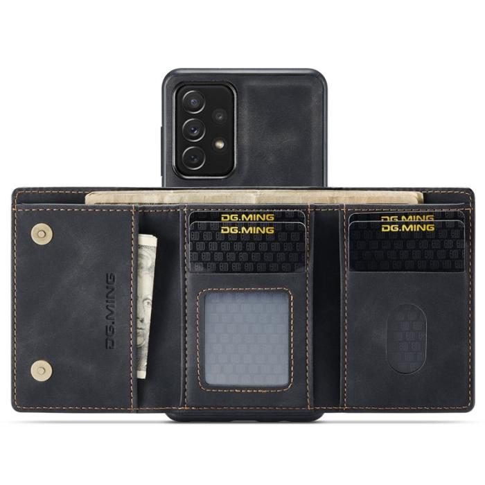 DG.MING - DG.MING M1 Series 2-in-1 Wallet Skal för Samsung Galaxy A33 5G - Svart