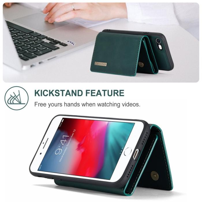 DG.MING - DG.MING M1 Series Fodral i Läder för iPhone 7/8/SE 2020/2022 - Grön