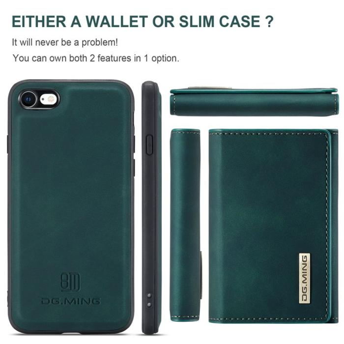 DG.MING - DG.MING M1 Series Fodral i Läder för iPhone 7/8/SE 2020/2022 - Grön