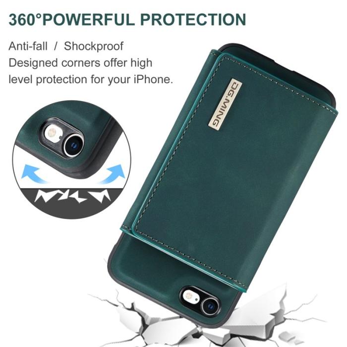 DG.MING - DG.MING M1 Series Fodral i Läder för iPhone 7/8/SE 2020/2022 - Grön