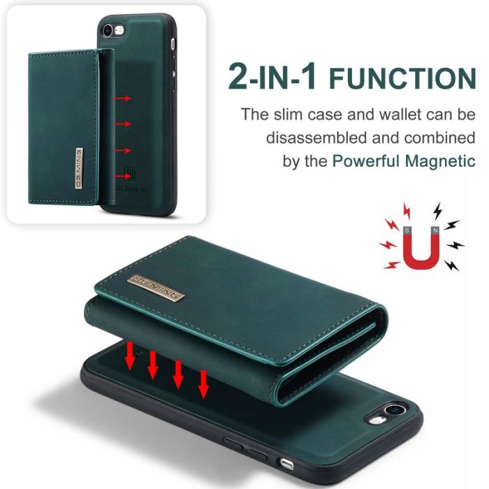 DG.MING - DG.MING M1 Series Fodral i Läder för iPhone 7/8/SE 2020/2022 - Grön