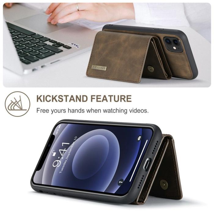 DG.MING - DG.MING M1 Series Fodral med Ställ för iPhone 11 - Kaffe