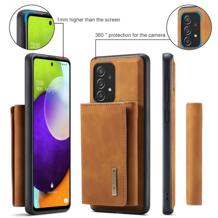 DG.MING - DG.MING M1 Series Fodral med Ställ för Samsung Galaxy A52 - Brun