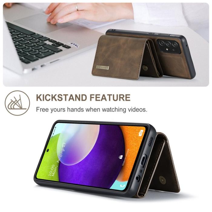 DG.MING - DG.MING M1 Series Fodral med Ställ för Samsung Galaxy A52 - Kaffe